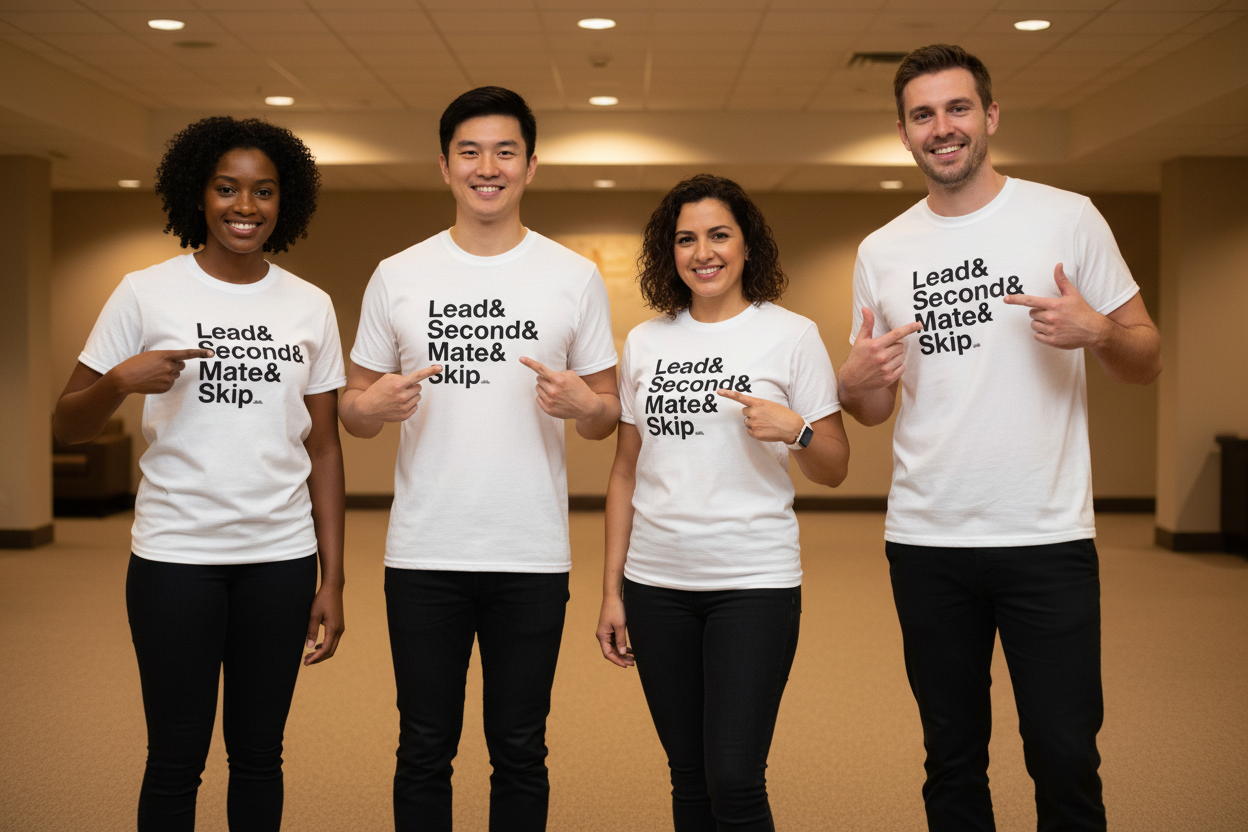 T-shirt de curling de la liste de l’équipe (Mate)