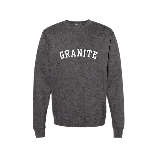 Sweat-shirt universitaire à col rond Granite Curling